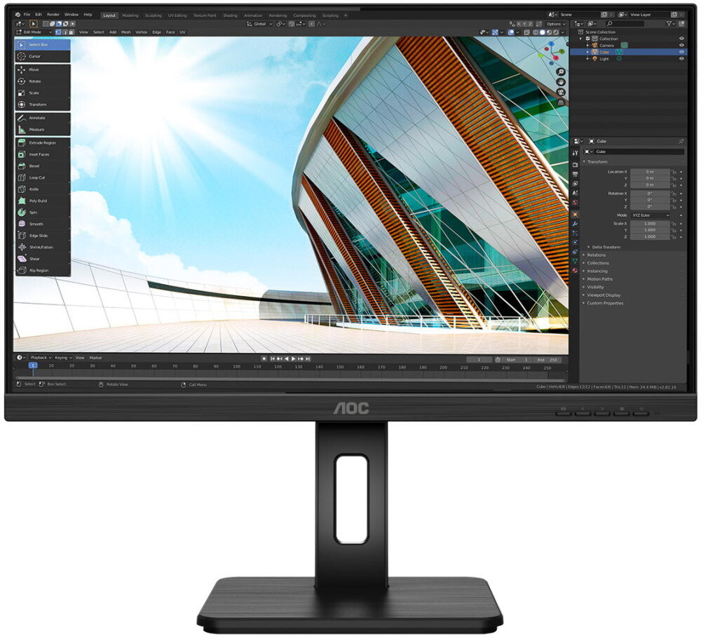 Монитор 27" AOC 27 (27P2C)
