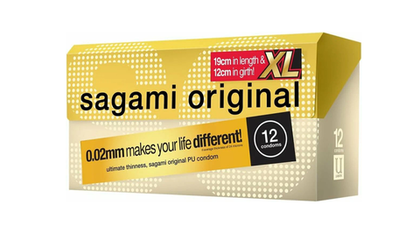 Презервативы Sagami Original 002 Extra Large полиуретановые, увеличенного размера 12 шт.