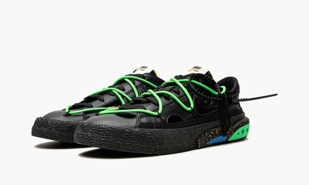 Nike Blazer Low "Off-White - Black Electro Green"