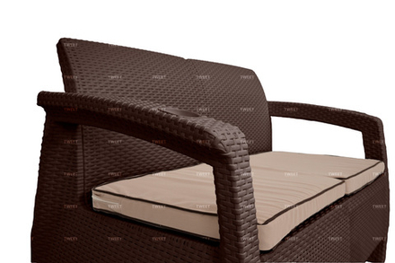 Диван Gardeck Tweet 2-х местный, венге