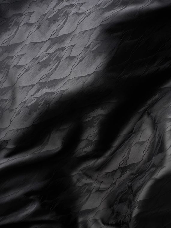 Ткань шелк Армани Жаккард, арт. 82092, дизайн &quot;мастихин&quot;, черный