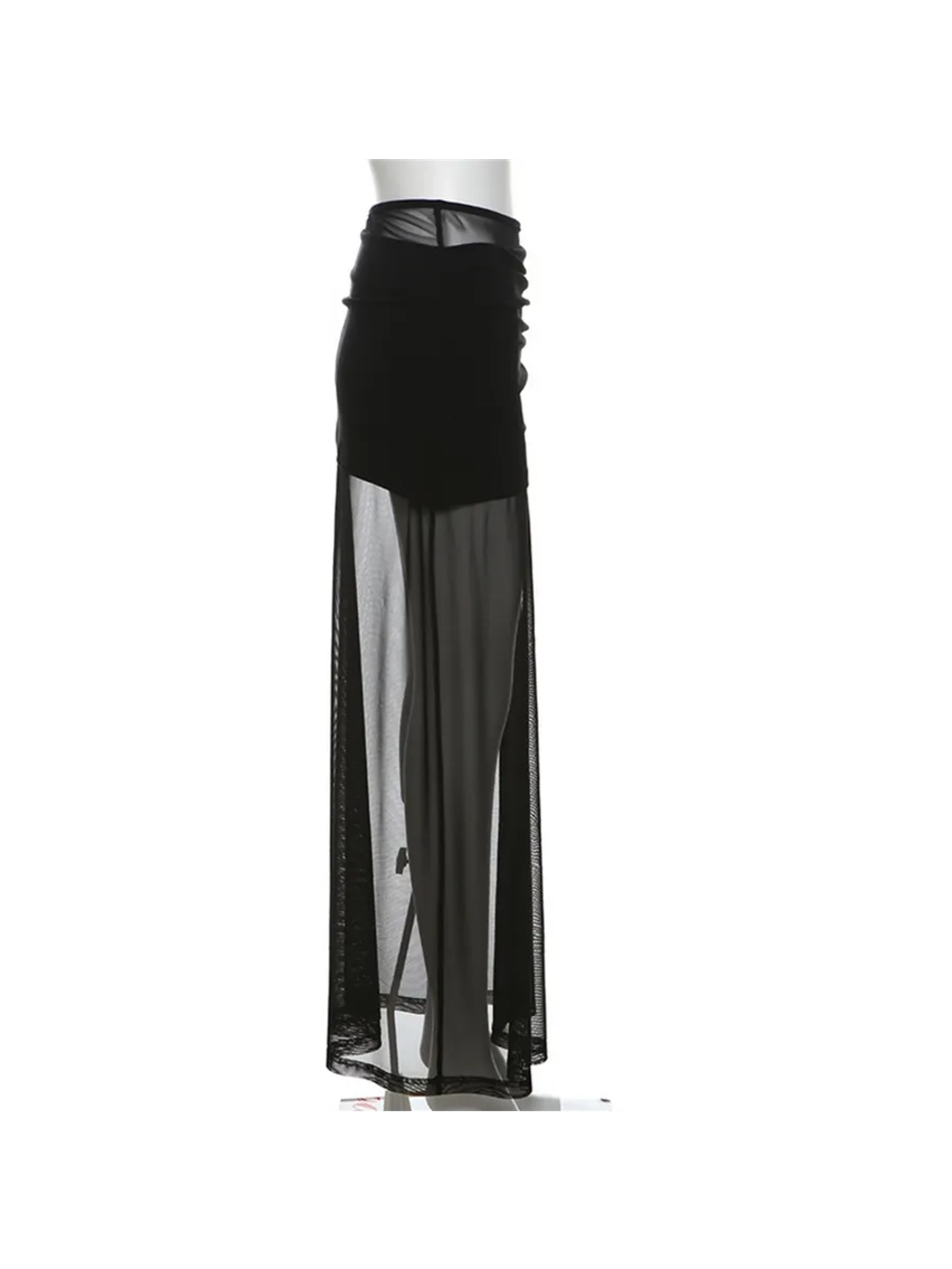 Юбка длинная прозрачная