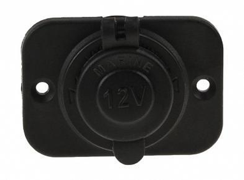 Разъем прикуривателя на панели, врезной, чёрный