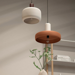 Светильник подвесной juko, D42х31 см, бежевый/коричневый