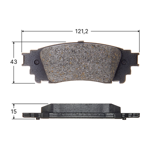 Колодки тормозные дисковые Avantech задние (противоскрипная пластина в компл.) AV171