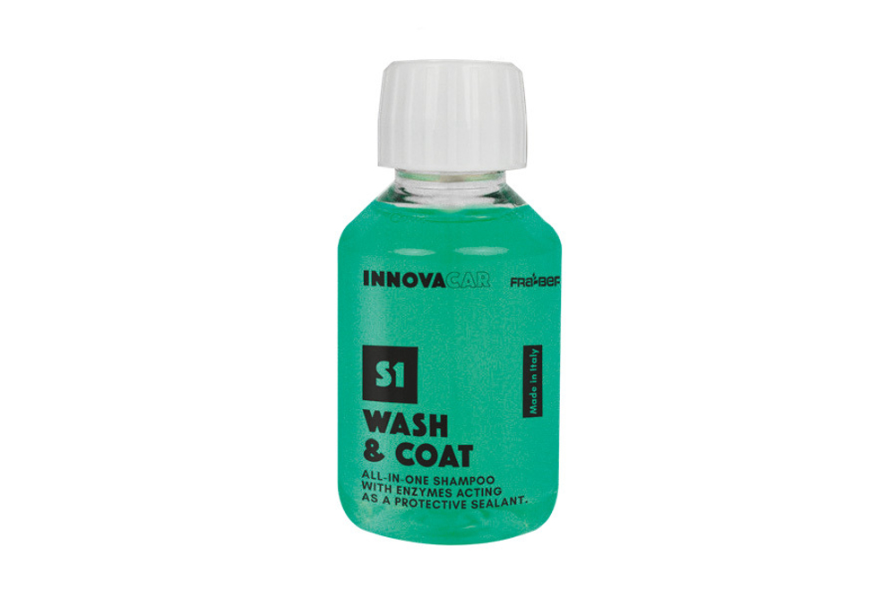 S1 WASH&COAT 100 ml - НАНО АВТОШАМПУНЬ С ЭНЗИМАМИ, ЗАЩИТОЙ И ГИДРОФОБНЫМ ЭФФЕКТОМ ALL IN ONE / INNOV