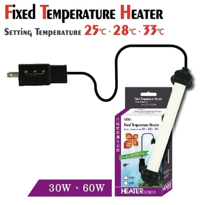 ISTA Нагреватель компактный с предустановленной температурой 25, 28 и 33°С, 60Вт