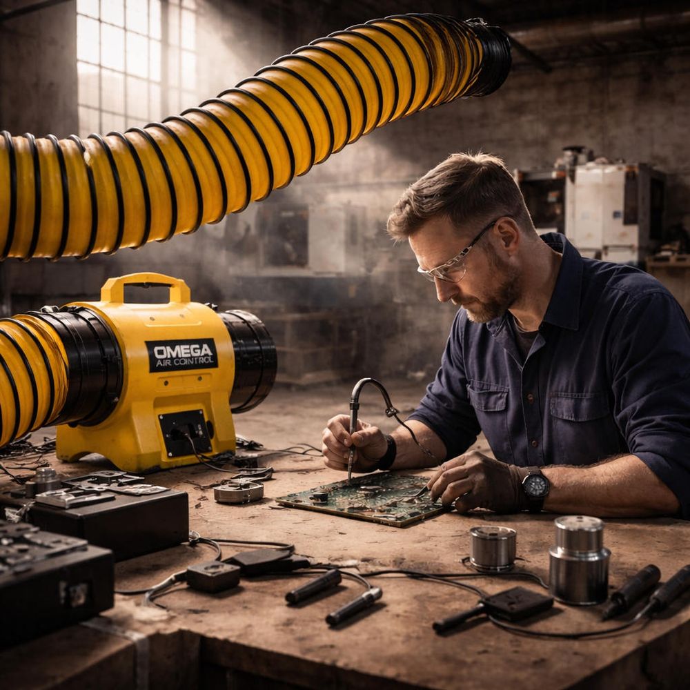 Вентилятор переносной строительный BL 4800 Omega Air Control - [20 см / 750 куб. в час]