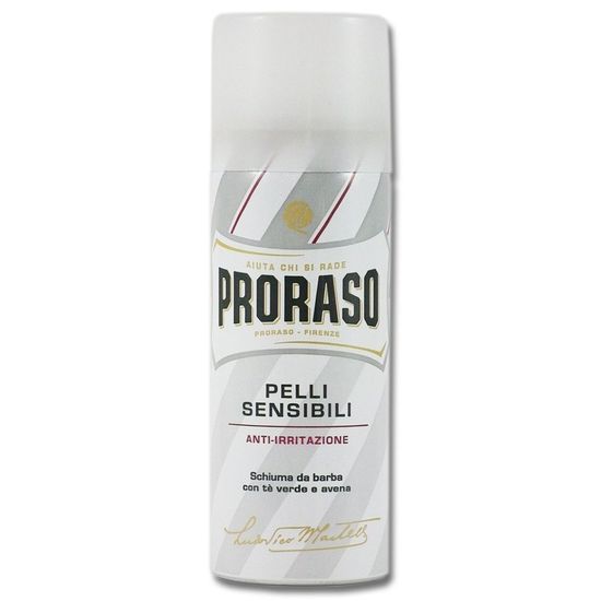 Пена для бритья Proraso, для чувствительной кожи, зелёный чай и овёс, 50 мл