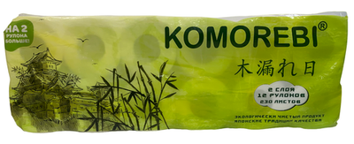 Туалетная бумага KOMOREBI 2сл.29м 12 шт.