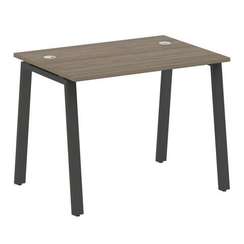 Metal System Стол письменный на А-образном м/к БА.СП-1 Вяз Благородный/Металл Антрацит 1000*720*750