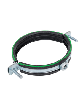 Хомут для труб 4" (108-116 мм) с уплотнителем и гайкой М10/1,5х20 мм