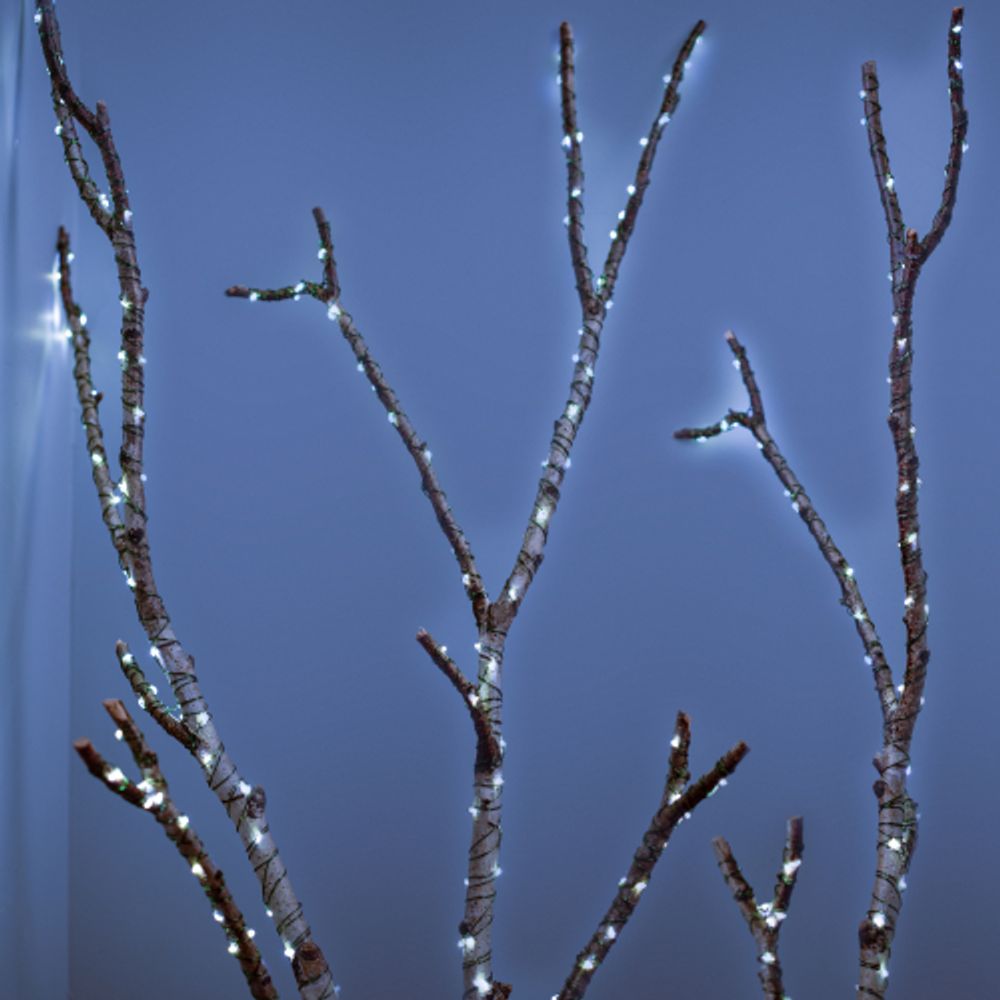 Светодиодная новогодняя гирлянда ЭРА ENIN-500W Нить холодный свет 50 м 500 microled IP44 220В | Гирлянды