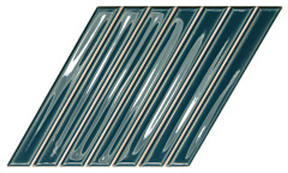 Керамическая плитка для стен WOW SPIKE BARS B Peacock Gloss 15x25,9