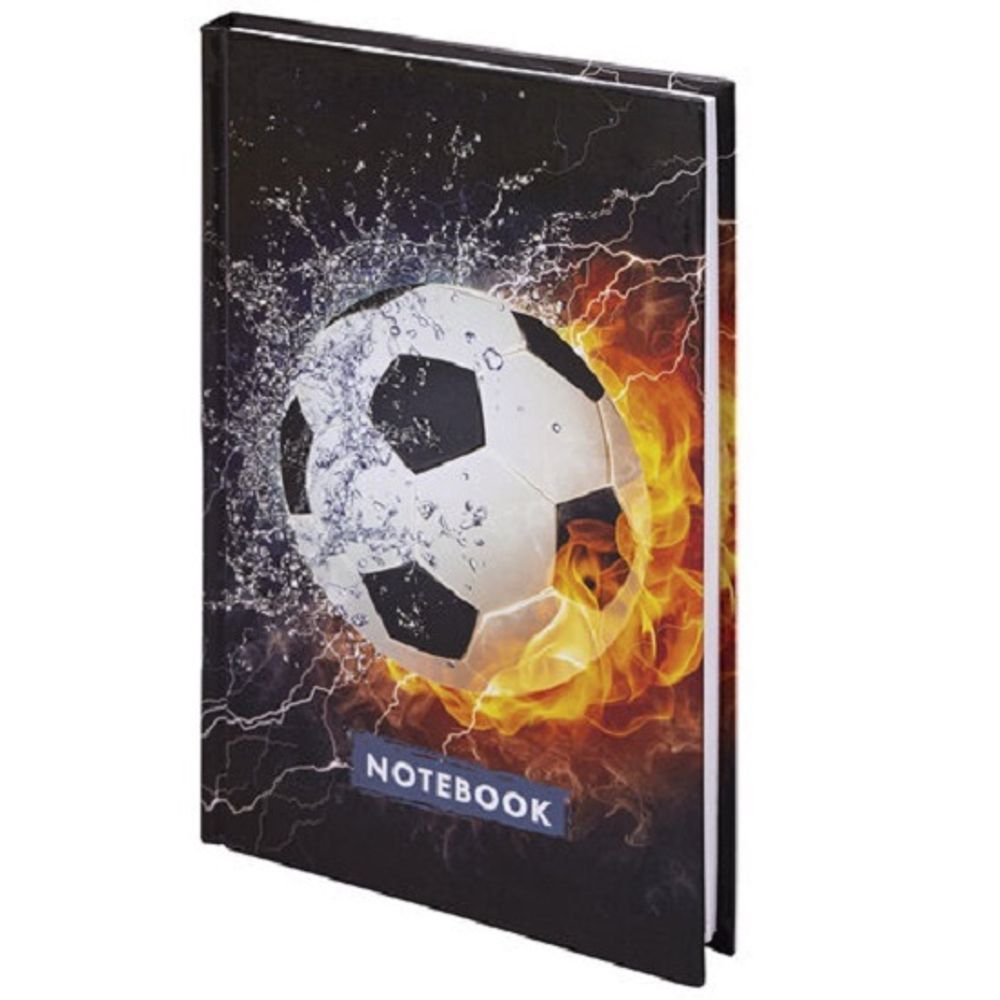 Записная книжка А5, 80л, обл. твёрдая, Brauberg Футбол
