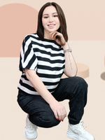 30533 Брюки-джоггеры футер 2-х нитка черный мрамор (56)