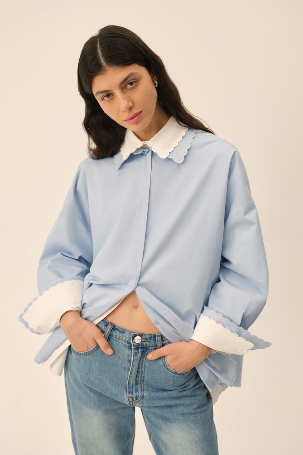 Рубашка (New classic), голубая