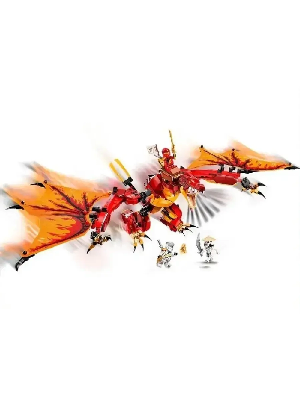 Конструктор Ниндзя Атака огненного дракона 563 детали 07080