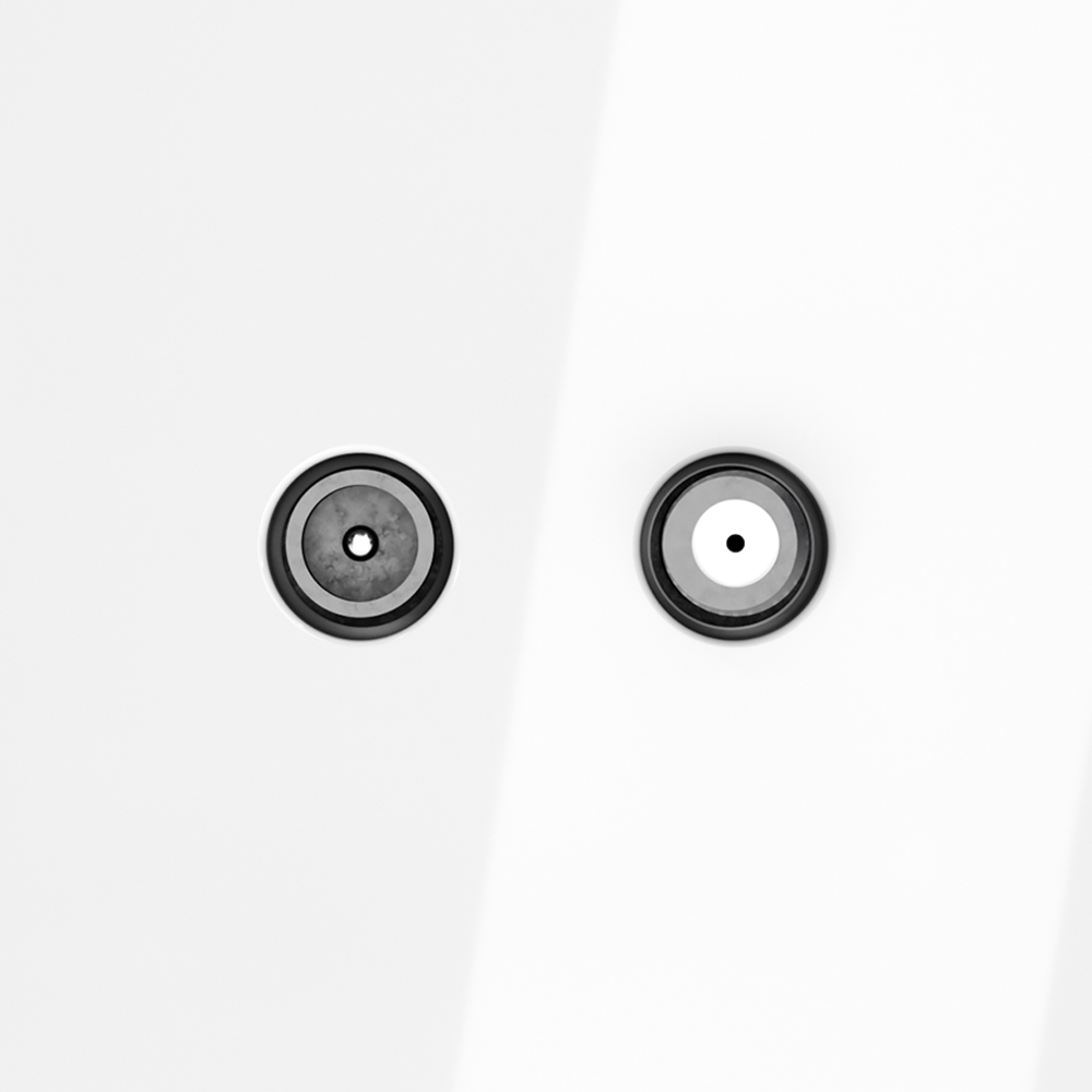 Розетка телевизионная встраиваемая VOLTUM S70 оконечная TV+SAT, (белый глянцевый)