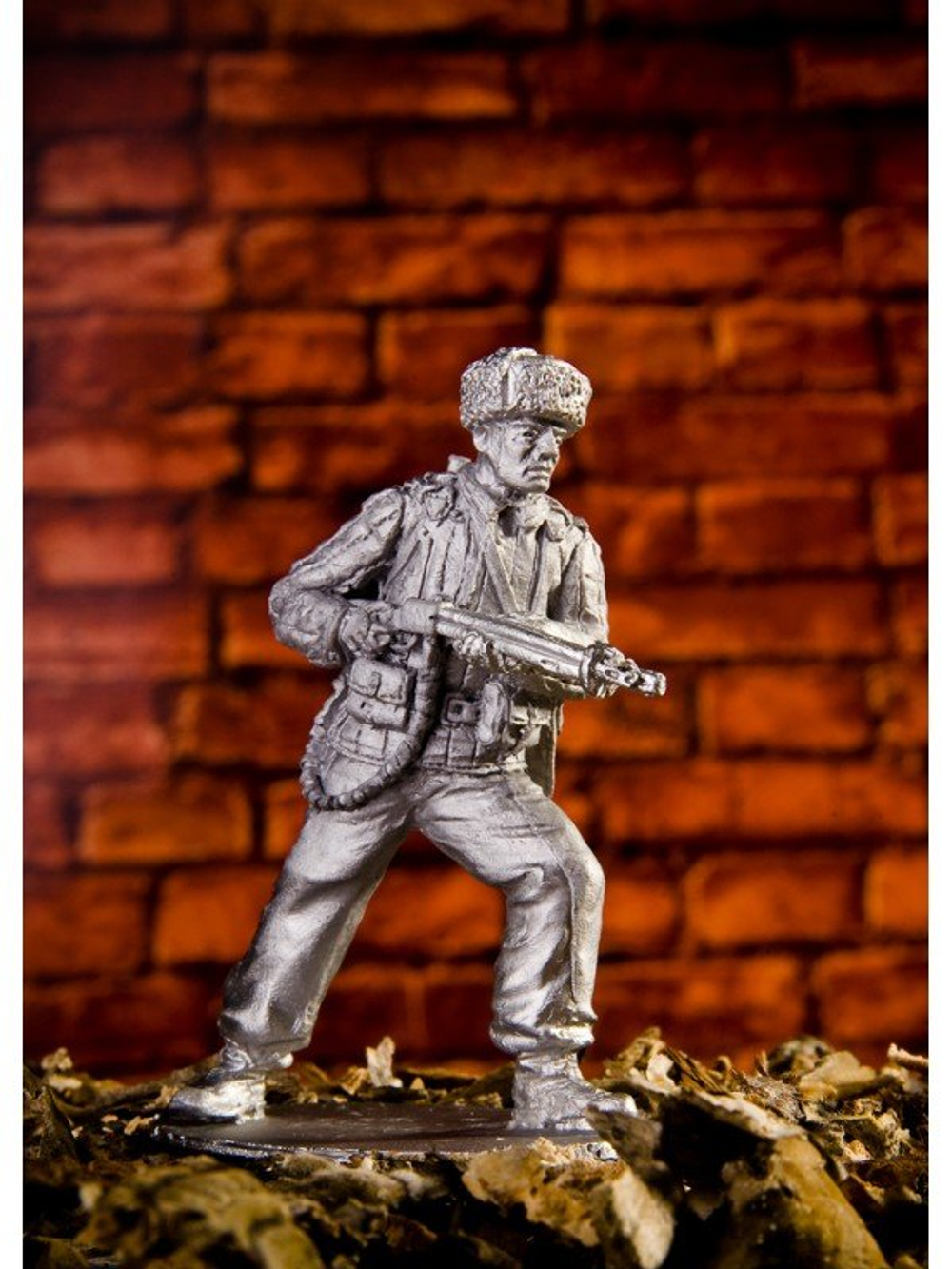 Оловянный солдатик Боец с огнеметом, 1943 г.