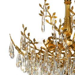 Citilux RITZ CL310082 Люстра хрустальная подвесная Золото