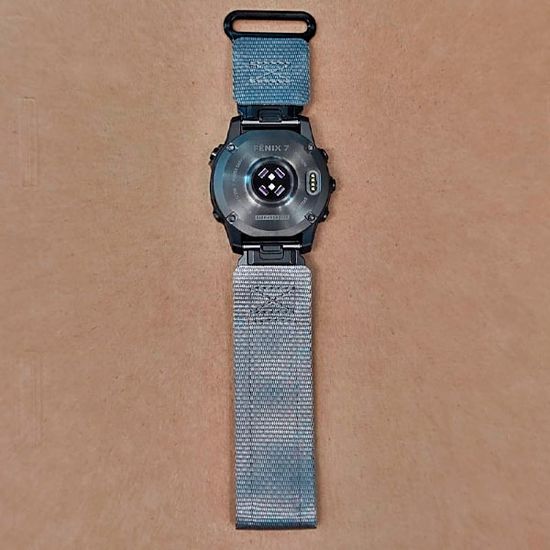 Нейлоновый ремешок Hemsut Rugged 22 мм для Garmin Fenix 7 6 5, Epix Gen 2 47mm, MARQ, Instinct, Forerunner (Серый)