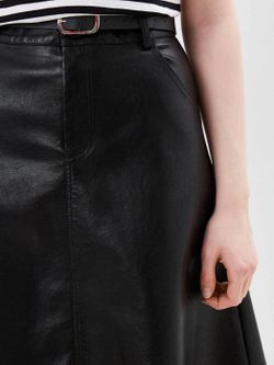 Юбка кожаная
