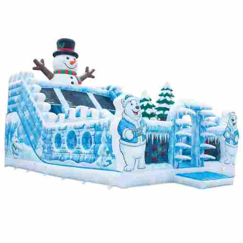 Коммерческий надувной батут «Зимняя сказка» 10×6×6,5 м