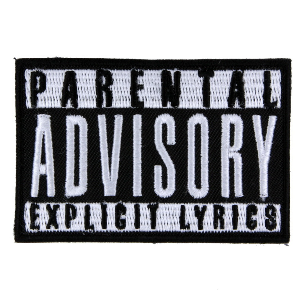 Нашивка Parental Advisory (черная)