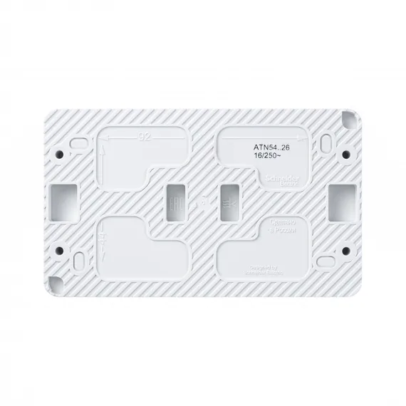 Розетка 2-м ОП AtlasDesign PROFI 16А IP54 заземл. защ. шторки бел. SE ATN540126