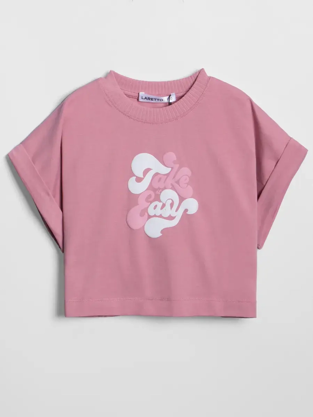 Розовый костюм для девочки с леггинсами