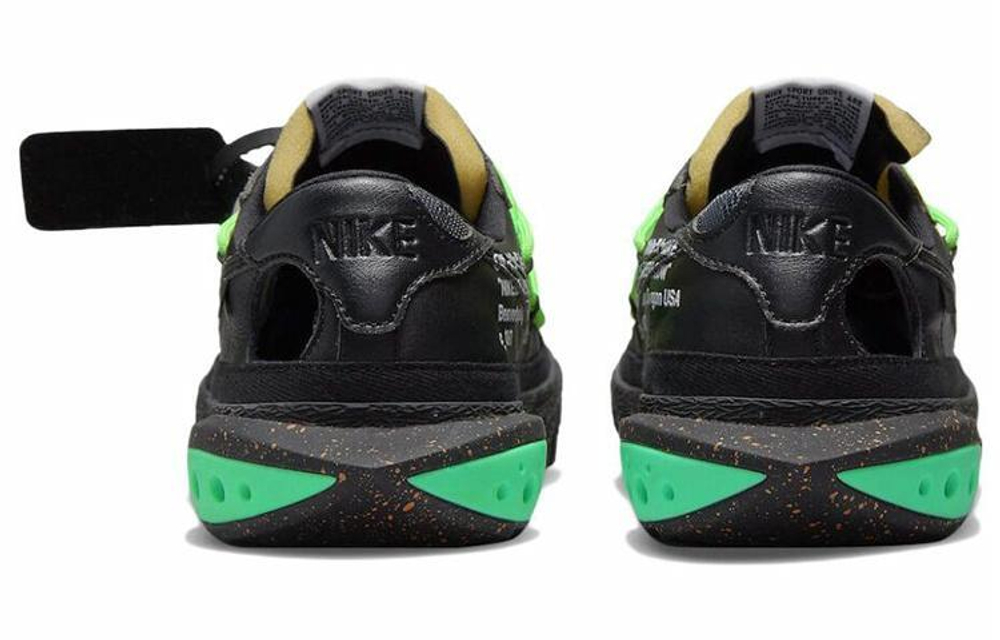 Кроссовки Off-White X Nike Blazer Low 77 "Black And Electro Green"