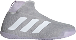 Женские теннисные кроссовки Adidas Stycon Laceless W - grey two/cloud whie/purple tint