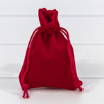 Мешочек 7х9см Бархат класс Б (Красный)