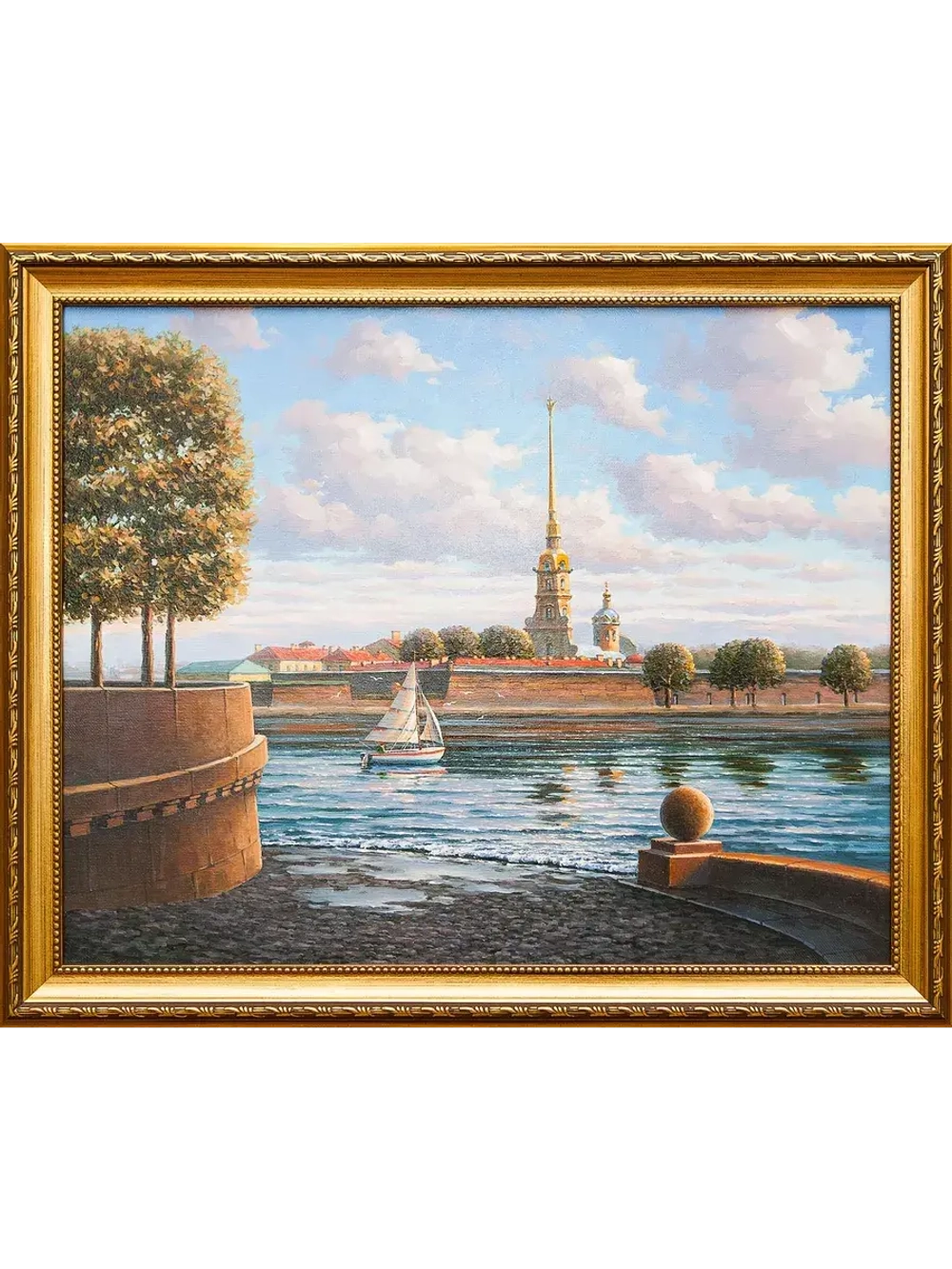 Картина маслом "Петропавловская крепость" Гафиатуллин