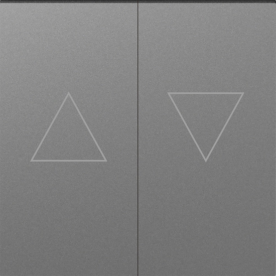 Клавиша 2-я со стрелками для жалюзи,  сталь,  серия A07