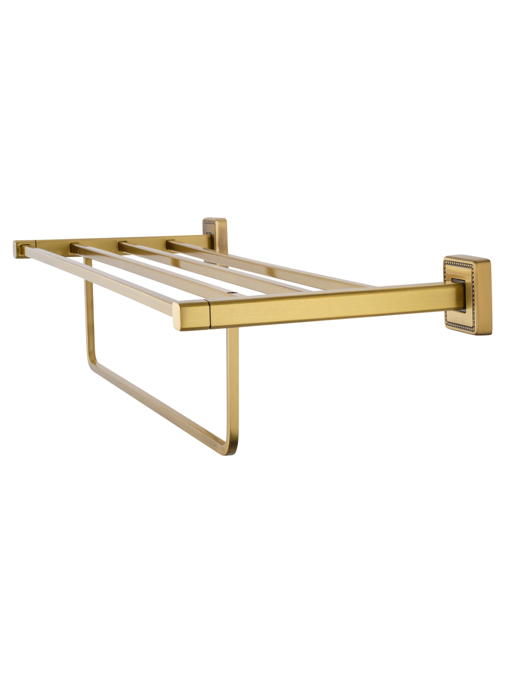 Полотенцедержатель с полкой WONZON & WOGHAND ROMA, Бронза (WW-7281)