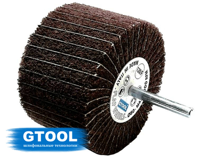 Шлифовальная головка лепестковая комбинированная GTOOL 80х50х6, зерно medium
