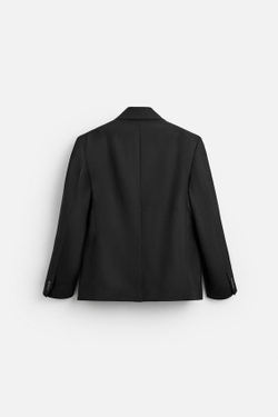 ZARA БЛЕЙЗЕР RELAXED FIT, ЧЕРНЫЙ