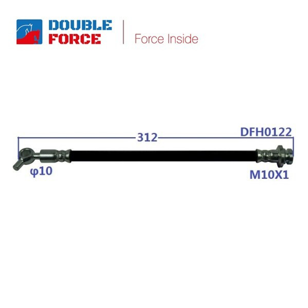 Шланг тормозной Double Force DFH0122