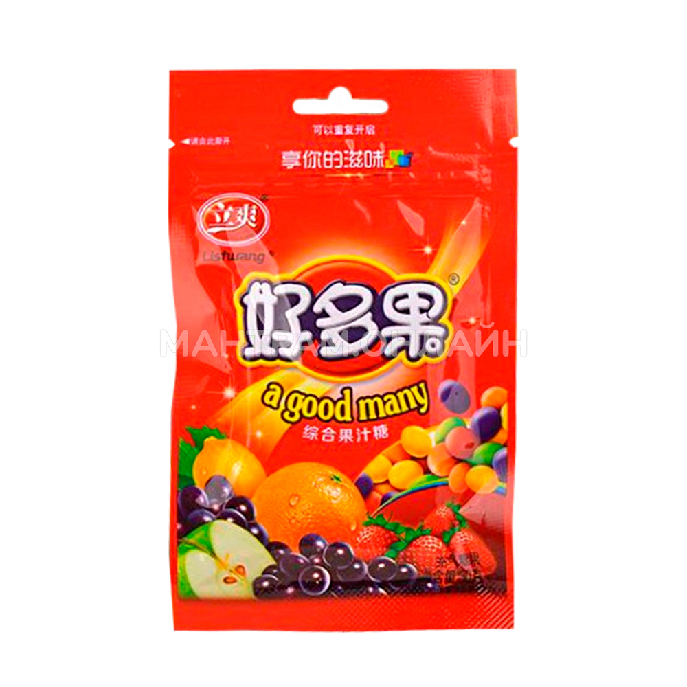 Конфеты жевательные бобы Lishuang A Good Many вкус ассорти 25 г
