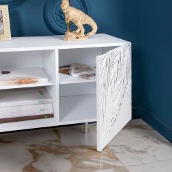 Тумба под ТВ Тропик 117см Стайл Айс Сильвер