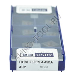 Пластина твердосплавная ISO CCMT09T304-PMA ACP10E AHNO по стали, чистовая