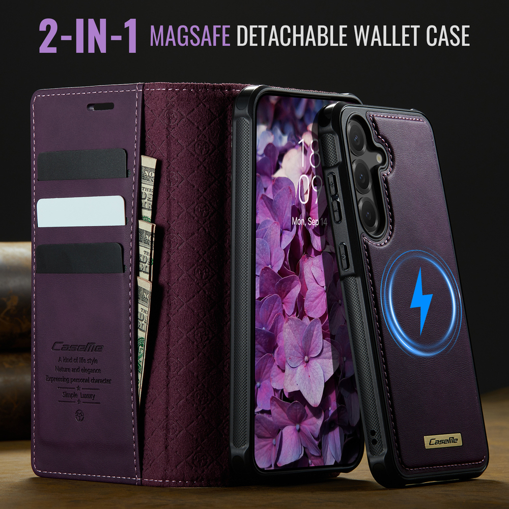 Чехол-кошелек CaseMe 2 in 1 MagSafe Samsung Galaxy S25