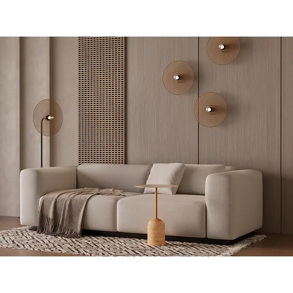 Торшер Vinger, 143 см, бежевый