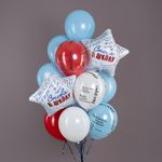 Шар (12''/30 см) Школьные цитаты, Прозрачный, кристалл, 5 ст, 25 шт.