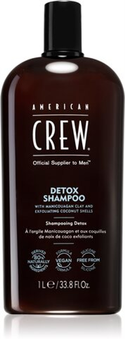 American Crew Detox - Детокс-шампунь, восстанавливающий здоровье кожи головы /  dla mężczyzn 1000  ml  / GTIN 73867800109