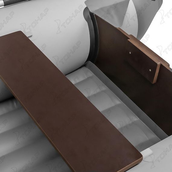 Лодка Тонар Капитан A330 (надувное дно) бело-серый