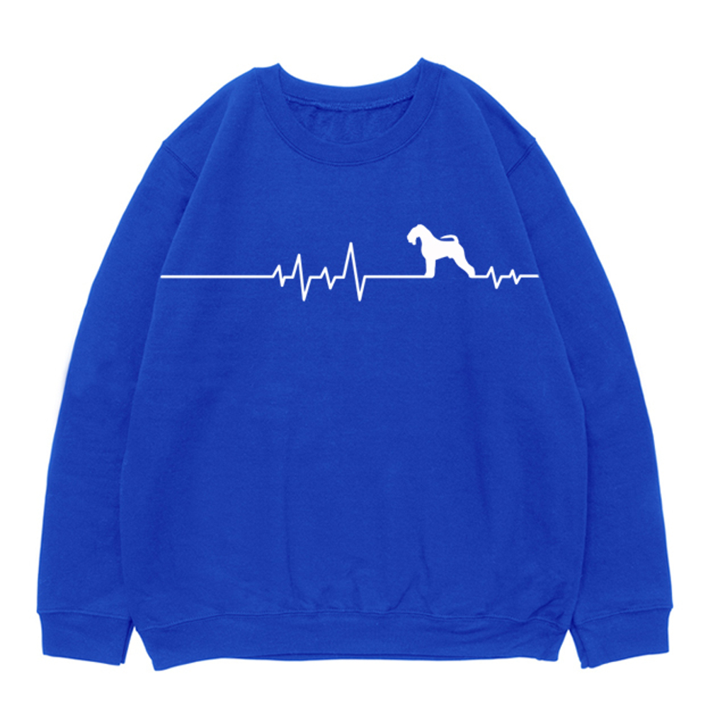 Свитшот "Керри Блю терьер - сердечный ритм"