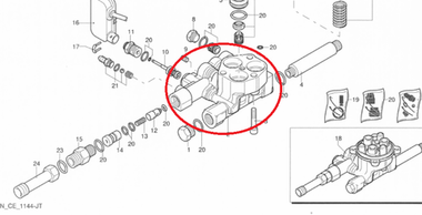 Глова помпы Поз №2 HEAD AR C23 AL корпус для G151 (002)
